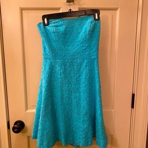 Lily Pulitzer Aqua Women’s strapless dress